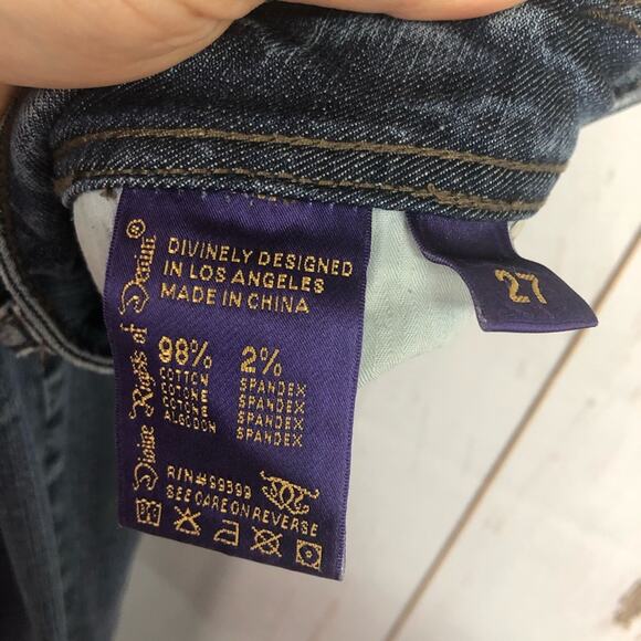 Divine Rights of Denim, Low Rise Boot, Size 27. In excellent condition! - Picture 5 of 7